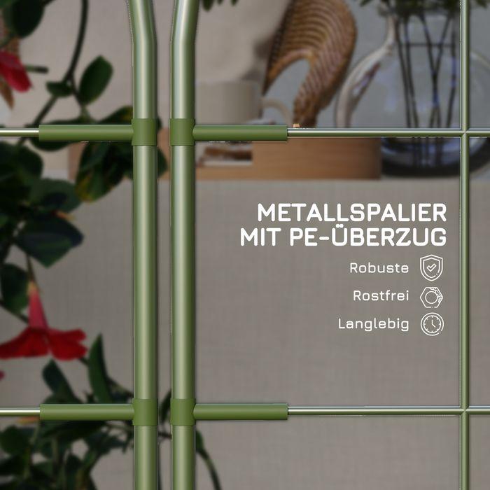 Produktbild Swisshandel24 6er-Set Rankhilfe, Stahl Pflanzenhalter & Rankgitter, Grün (40 cm)