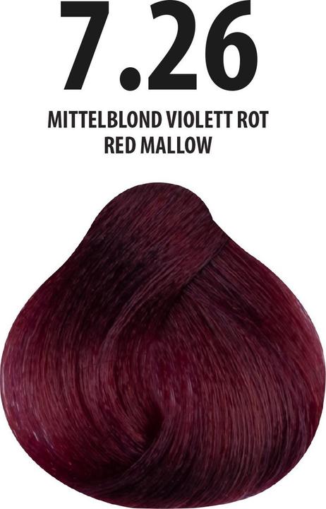 Produktbild FemMas 7.26) Haarfarbe Mıttelblond Vıolett Rot 100ml (Mıttelblond Vıolett Rot 100ml)