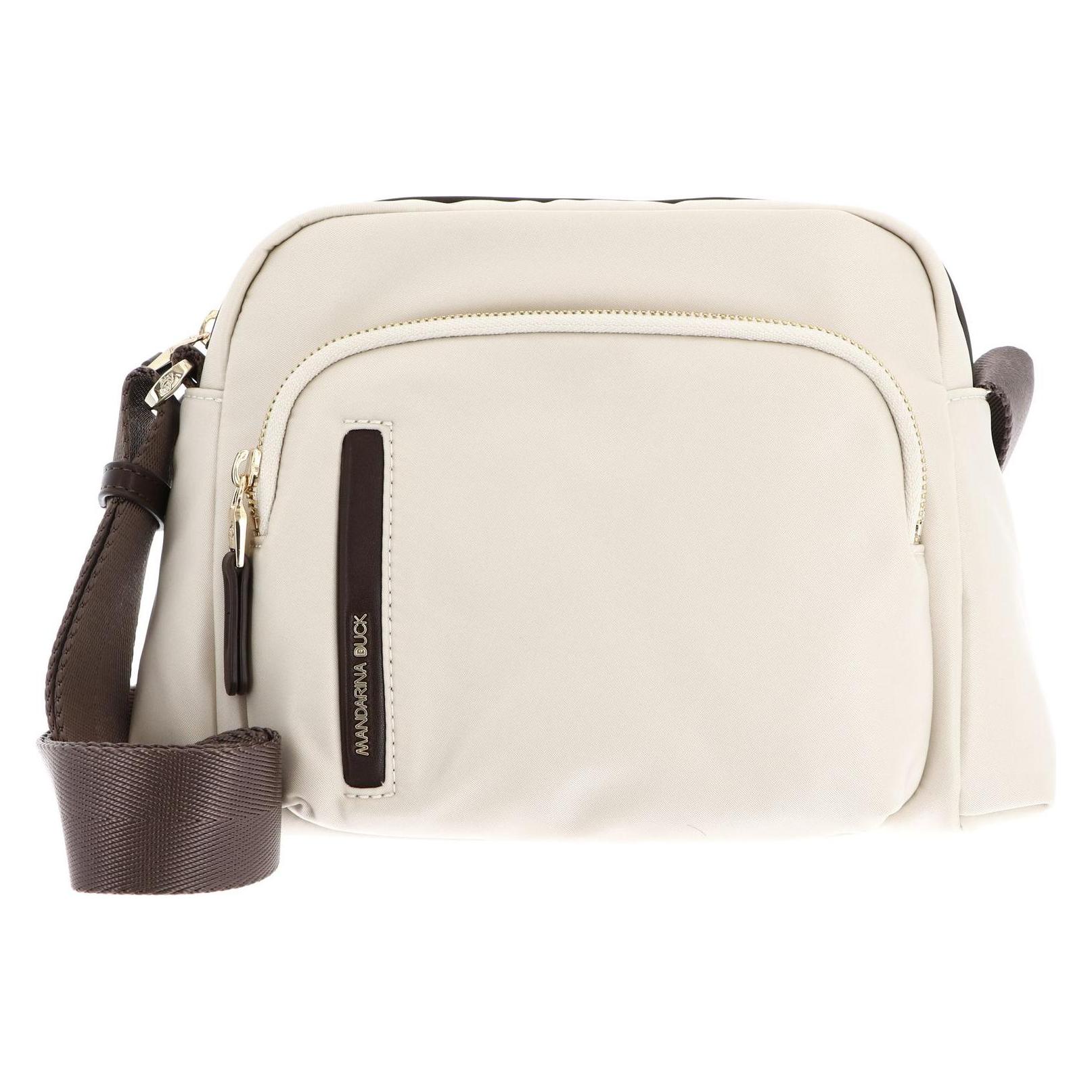 Mandarina Duck, Damen, Handtasche, Mittlere Crossover-Tas Mit Verstellbarem Gurt Und Hauptfach, Weiss