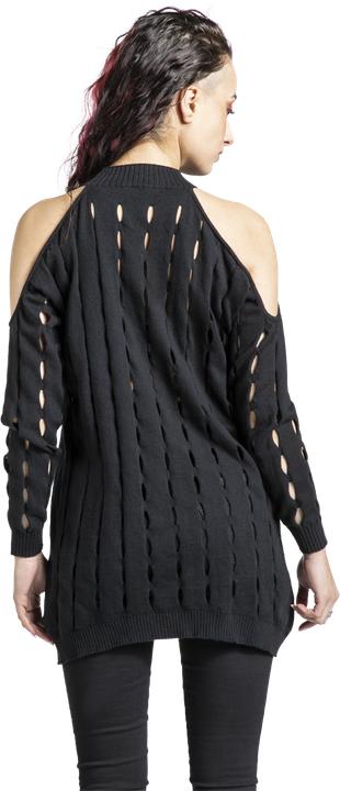 Actual product image Black Premium Essential cold shoulder Strickpullover (S)