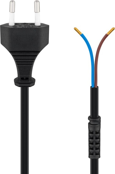 Actual product image Goobay Euro cable to assemble, 1.5 m, Black (1.50 m)