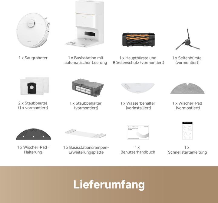 Produktbild Dreame D20 Pro Plus White (Saugwischroboter)