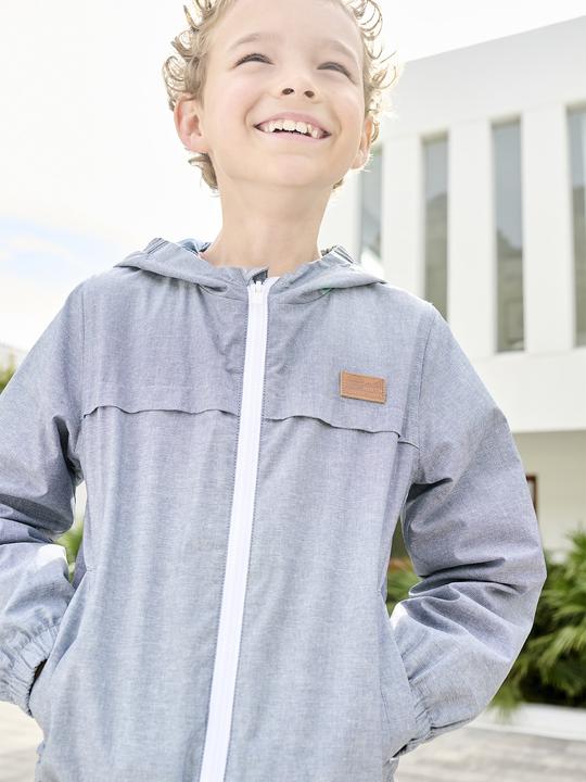 Immagine prodotto Vertbaudet Jungen Jacke aus Chambray mit Kapuze (98, 104)