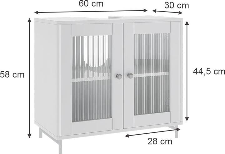 Actual product image Vicco Malte (60 x 30 x 58 cm)