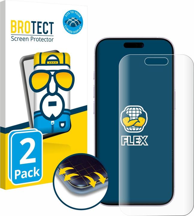 BROTECT Fullscreen für Apple iPhone 17 Schutzfolie Displayschutz Folie Klar Transparent (2 Pcs., Apple iPhone 17)