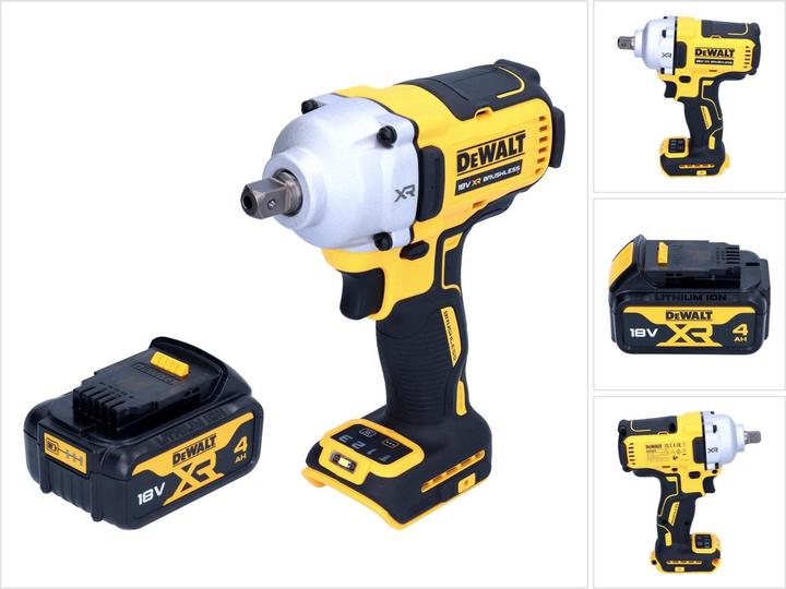 Produktbild DeWalt DCF 892 N Akku Schlagschrauber 18 V 812 Nm 1/2" Brushless + 1x Akku 4,0 Ah - ohne Ladegerät (Akkubetrieb)