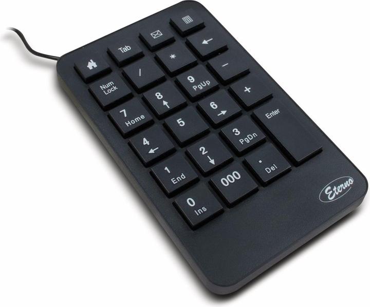 Actual product image Intertech Inter-Tech KB-120 Numeric Keyboard Universal USB (US, Cable)