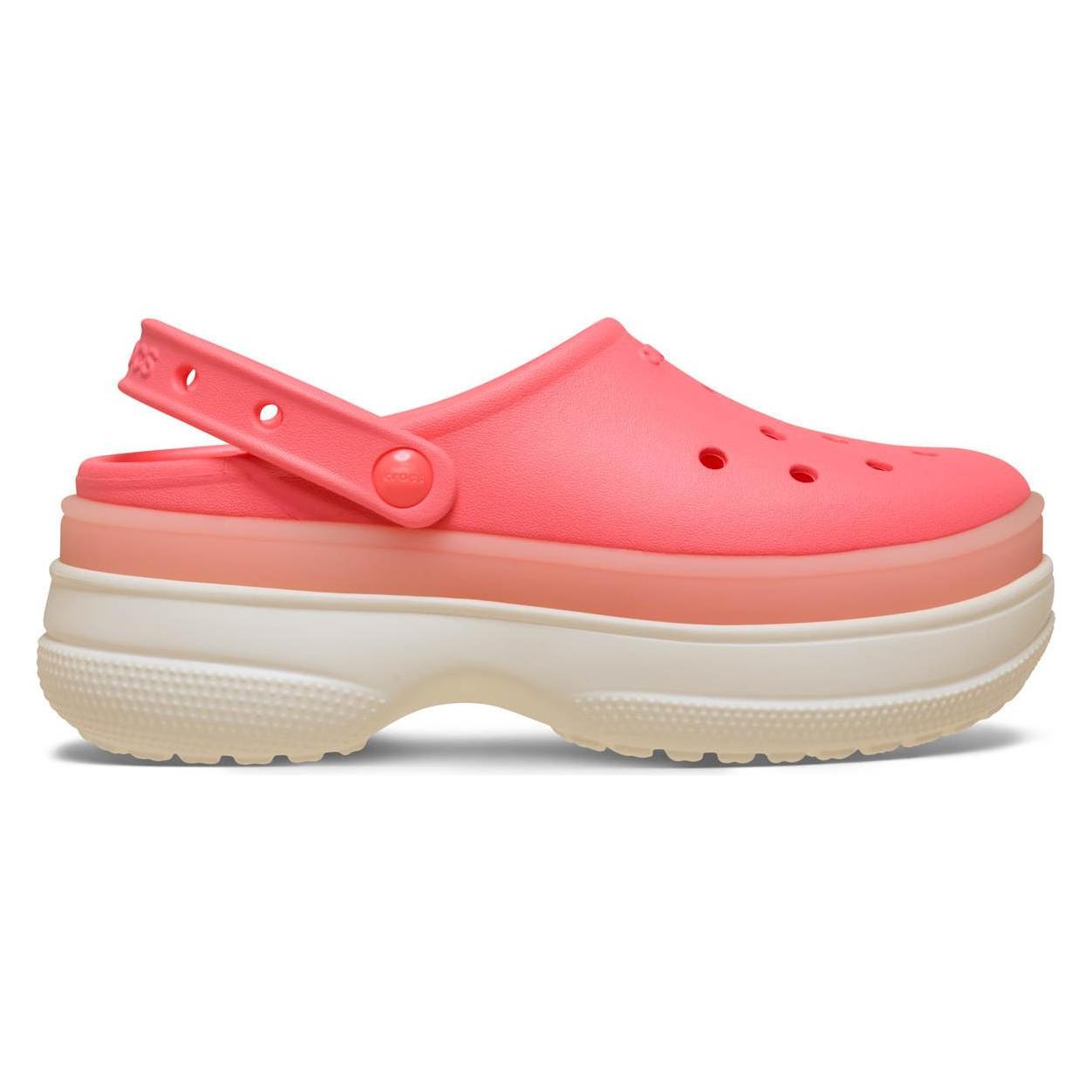 Crocs, Unisex, Pantoffels, Classic Frosted Stacked Clog, Roze, (39)