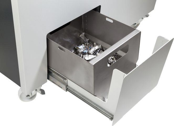 Image du produit HSM Powerline HDS 150 Destructeur de disques durs, 1 niveau, bandes : 40 mm (Coupe droite)