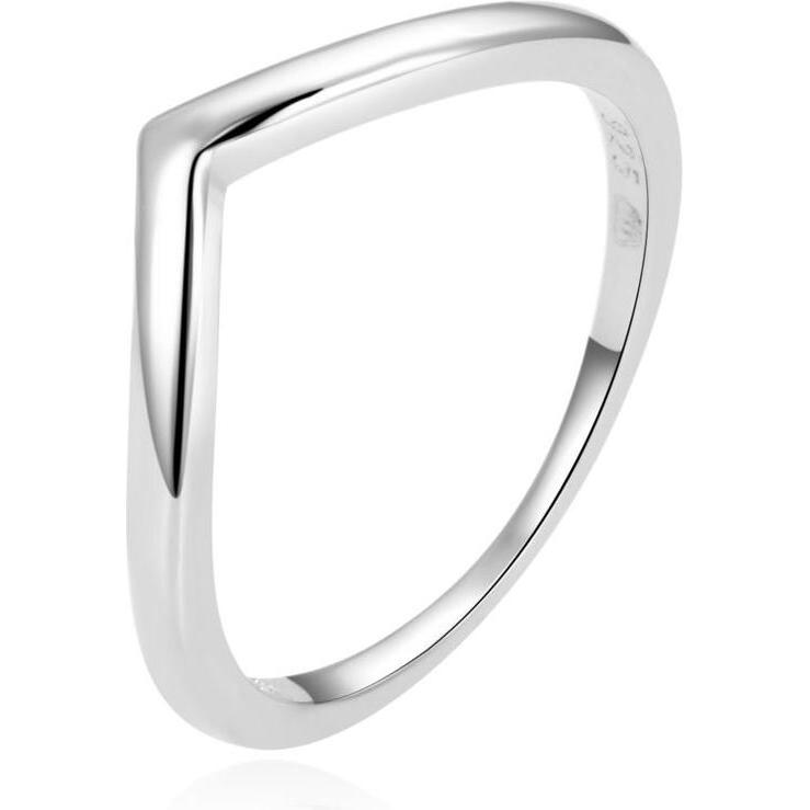 Beneto, Anello, Anello minimalista in argento AGG445L - Circuito: 56 mm (L), (56)