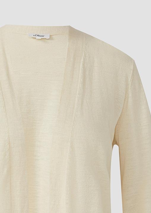 Produktbild s.Oliver Strickjacke Feinstrickcardigan aus Baumwolle mit 3/4-Ärmeln (38)