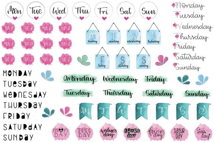 Produktbild Avery Lettering Sticker (136 Sticker)