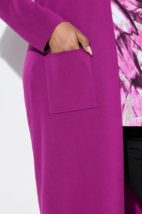 Produktbild Ulla Popken Strickjacke, lange, offene Form, weicher Feinstrick (58, 60)