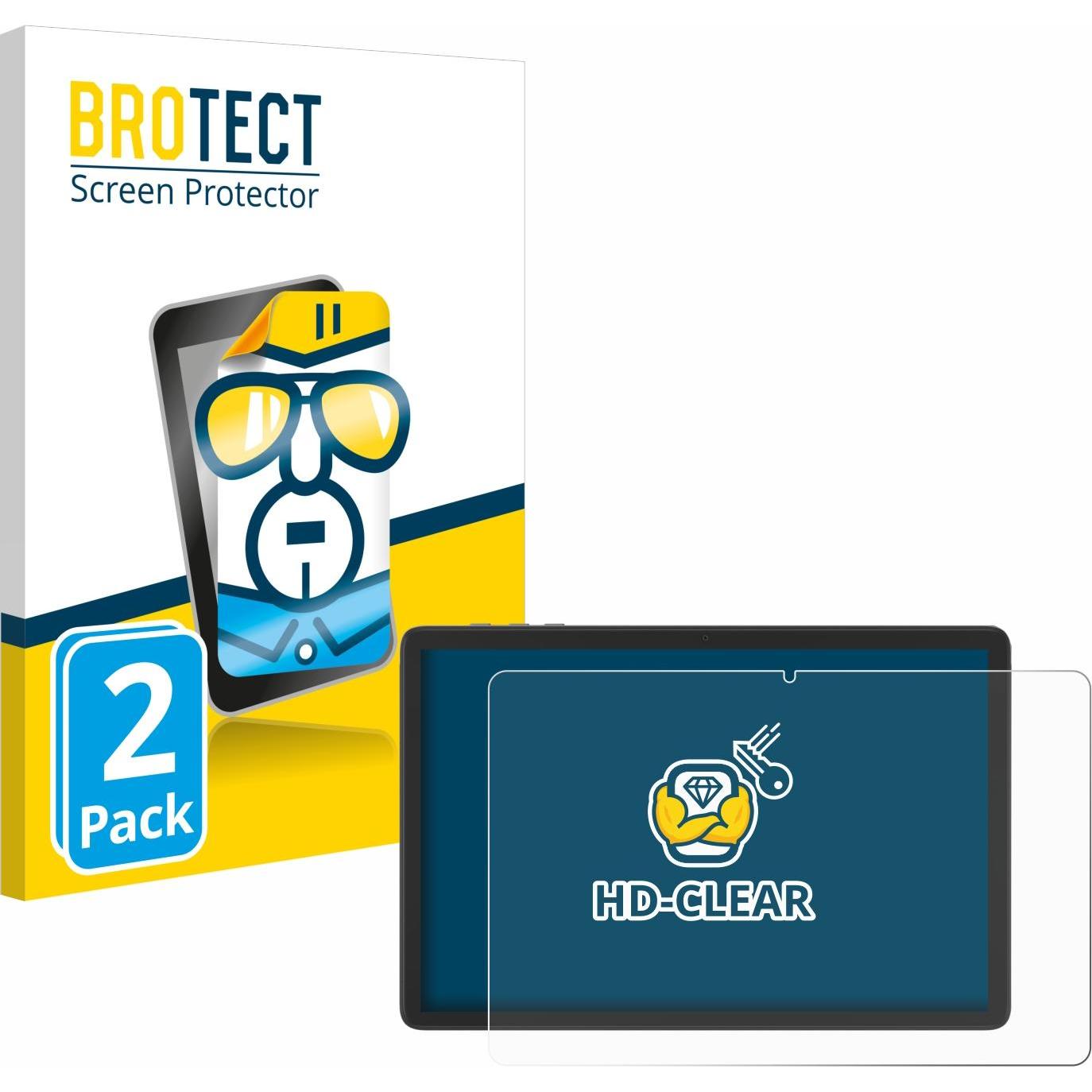 BROTECT Schutzfolie Displayschutz Displayschutzfolie Folie Klar Transparent (2 Stück, P8 Pro), Tablet Schutzfolie