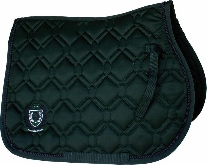 Tattini Gesteppte Satteldecke für Pferde mit Doppelrautenmuster