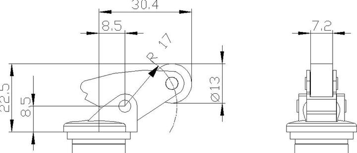 Produktbild Siemens Winkel-Rollenhebel mit Stahlrolle