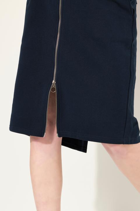 Immagine prodotto Ulla Popken Gonna di felpa di cotone biologico con zip e tasche (42, 44)