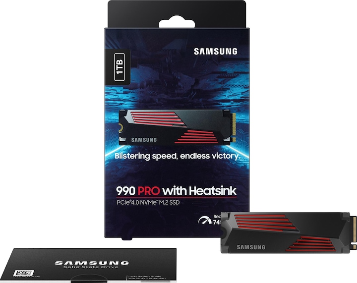 Actual product image Samsung 990 Pro with Heatsink (1000 GB, M.2 2280)