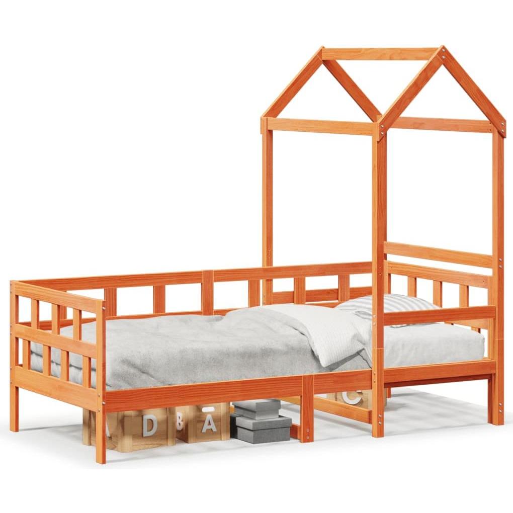 VidaXL, Bett, Tagesbett mit Dach (90 x 200 cm)