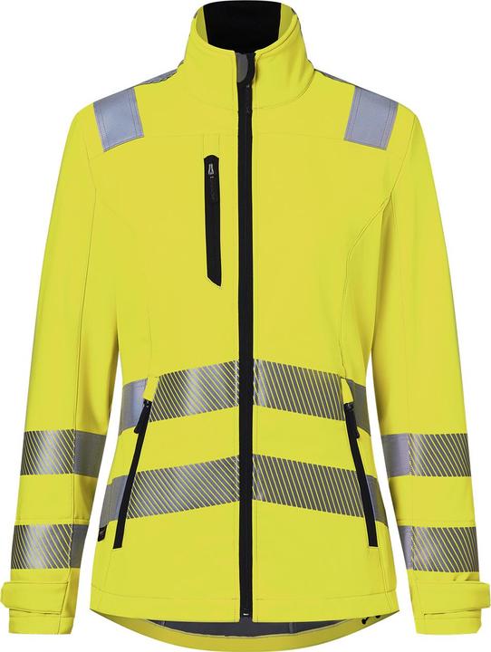 Actual product image Kübler Softshell jacket women's REFLECTIQ PSA 2 warning yellow shape 1509 size 4XL (4XL)