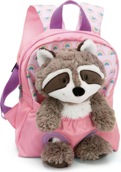 NICI Rucksack mit Waschbär Plüschtier