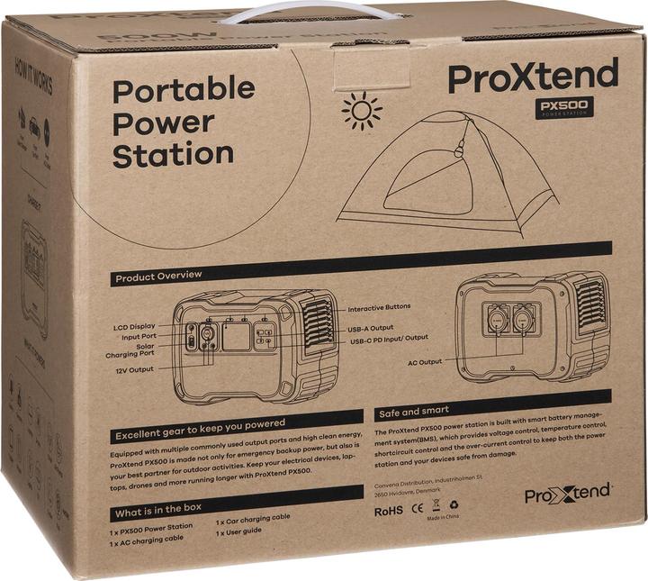 Actual product image ProXtend Power Station 500W (614 Wh, 8 kg)