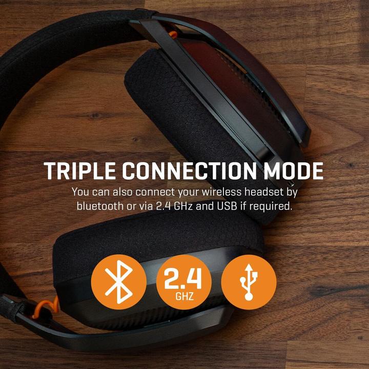 Actual product image Krom Auriculares Gaming Kanji Wireless Negro (Cable, Wireless)