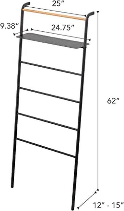 Immagine prodotto Yamazaki Scala appendiabiti inclinata con ripiano TOWER