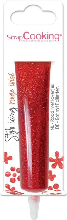 Produktbild ScrapCooking Icing Zuckergussstift rot glitzernd, 26g (1 x)