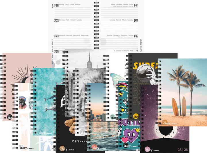 Actual product image Biella Pupil Agenda mydiary Wire-O (12 x 16.5 cm, Multilingual)