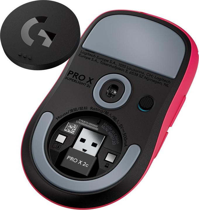 Produktbild Logitech Pro X Superlight 2c Wireless (Kabellos, Kabelgebunden)