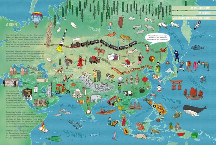 Produktbild Mein grosser Weltatlas (Deutsch, Volker Präkelt, Yayo Kawamura, 2023)