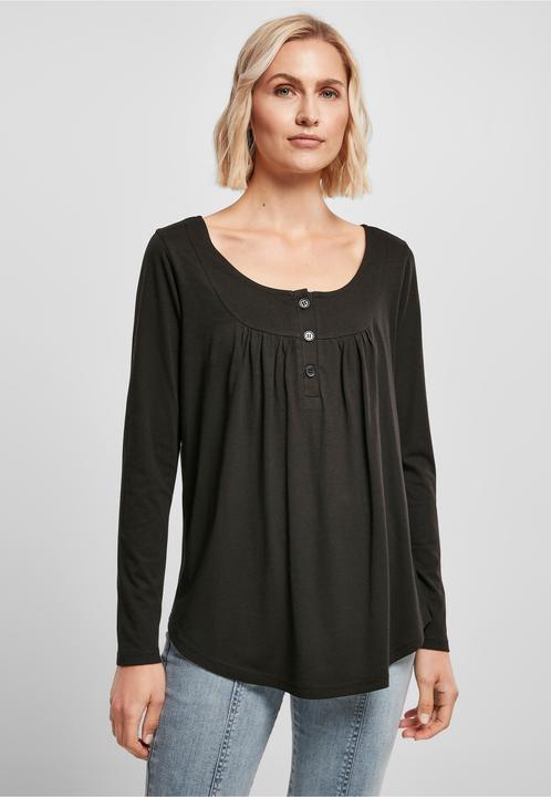Produktbild Urban Classics Ladies Viscose Button Up Longsleeve (S)
