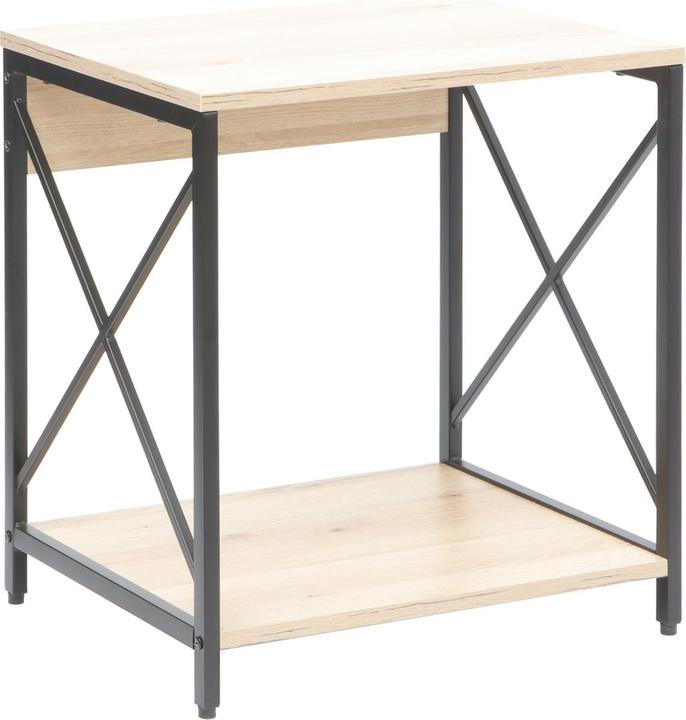 Produktbild HTI-Living Beistelltisch Cedrik Artisaneiche-Schwarz (40 x 48 x 54 cm)