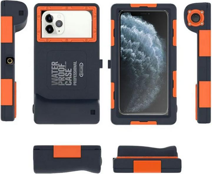Image du produit PhoneLook SHELLBOX Coque universelle pour smartphone Etui étanche professionnel 2ème génération (15 mètre (Apple iPhone 13 Pro Max, Apple iPhone 11 Pro Max, Apple iPhone 14, Apple iPhone XS, Apple iPhone 6 Plus, Apple iPhone XS Max, Apple iPhone XR, Apple iPhone 12, Apple iPhone 11 Pro, Apple iPhone 13, Apple iPhone X, Apple iPhone 6, Apple iPhone 8, Apple iPhone 14 Pro Max, Apple iPhone 7)