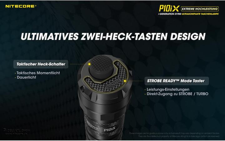 Actual product image Nitecore P10iX - 4000 lumen (13.72 cm, 4000 lm)