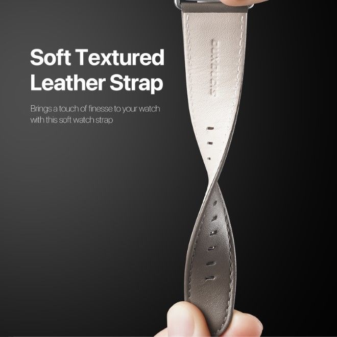Actual product image Dux Ducis YS Series Genuine Leather Bracelet (38 mm, 40 mm, 41 mm, Genuine leather, Apple Watch Series 2, Apple Watch Series 3, Apple Watch Series 1, Apple Watch Series 4, Apple Watch Series 5, Apple Watch Series 6, Apple Watch Series 7, Apple Watch Series 8, Apple Watch Series 9, Apple Watch SE)