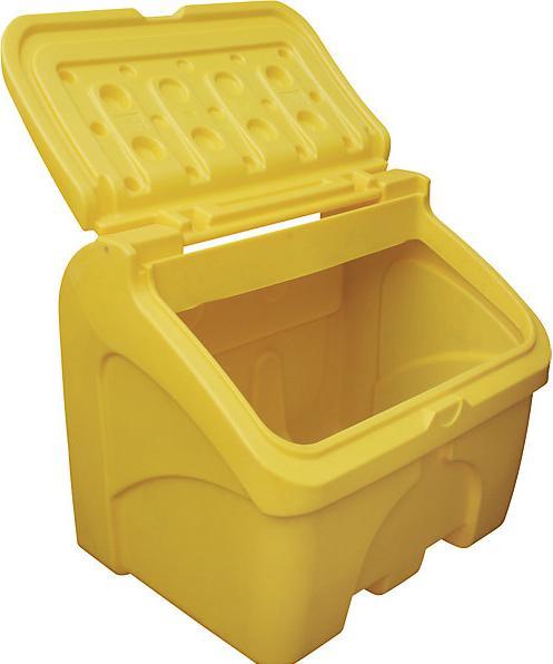 Actual product image eurokraft basic Storage and grit container, capacity 400 l, yellow. (400 l)