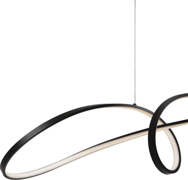 Produktbild Maytoni Curve LED Pendelleuchte, Hängeleuchte 42W Schwarz 85Ra Neutralweiss (2800 lm)