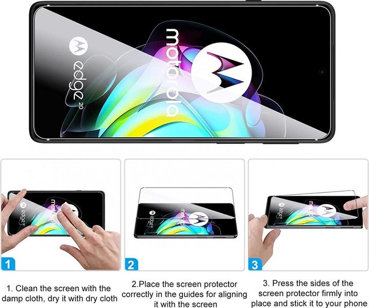 Produktbild Screenguard Motorola Edge 20 Panzerglas Schutzfolie Case Friendly Design (1 Stk., Motorola Edge 20)