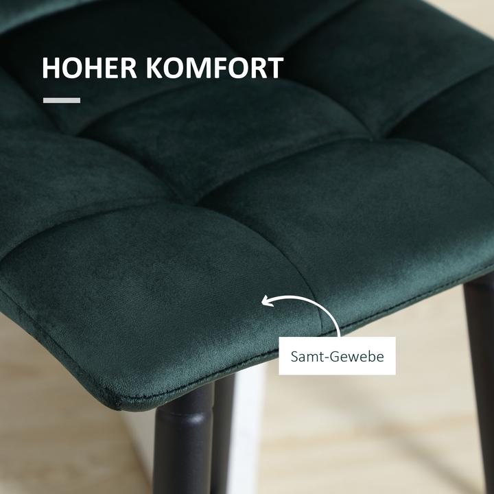 Produktbild Homcom Barhocker-Set Polyester, Stahl Grün