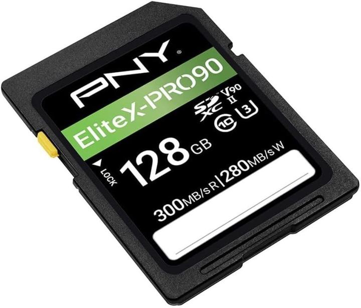 Produktbild PNY Memory Card 128GB SDXC X-PRO 90 UHS-II (128 GB, SDXC, U3, UHS-II)
