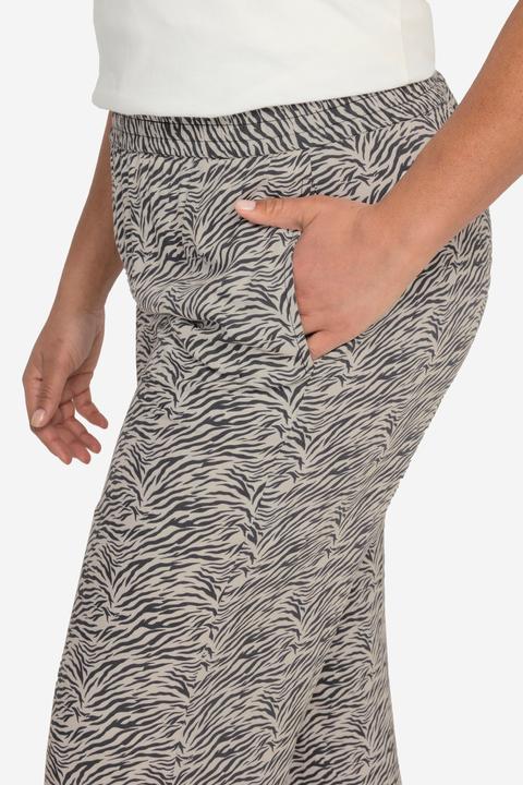 Actual product image Angel of Style Straight Leg Elastic Waist Zebra Print Pants (42)