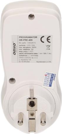 Image du produit Orno OR-PRE-409 Elektroniczny programator czasowy 16 programów