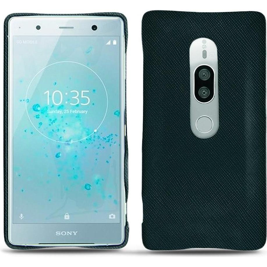 Noreve Lederschutzhülle (Sony Xperia XZ2 Premium), Smartphone Hülle, Grün