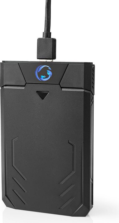Immagine prodotto Nedis Contenitore per disco rigido da 2,5 pollici SATA II connessione USB 3.1 USB Type-A Alluminio / (2.5")