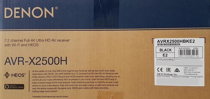 Actual product image Denon Avr-X2500h (7.2 channels, FM)