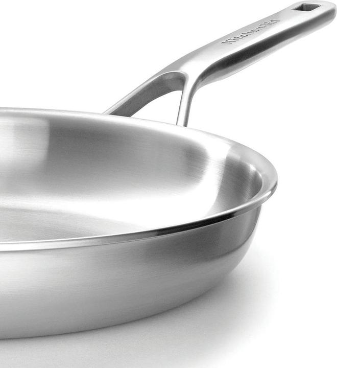 Immagine prodotto KitchenAid Padella 3PLY Opn 28cm non rivestita (28 cm, Padella per friggere, Acciaio inossidabile)