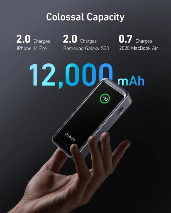 Productafbeelding Anker Prime Zwart (12000 mAh, 130 W)