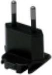 Produktbild Zebra EUROPE ADAPTER CLIP FOR POWER SUPPLY CN-000803-05, Type C (Europlug), Black